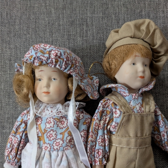 Vintage Porcelain Doll Set - Picture 2 of 4